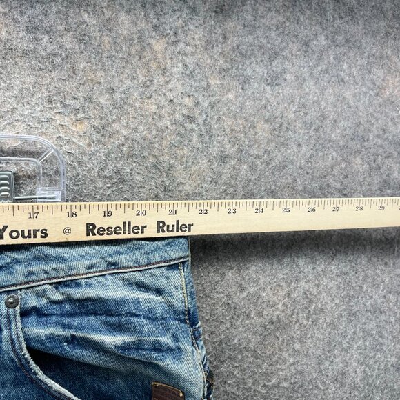 G-Star RAW Jeans Men 40x32 Blue Arc Zip 3D Slim Distressed Denim Tapered Acid - Picture 3 of 11